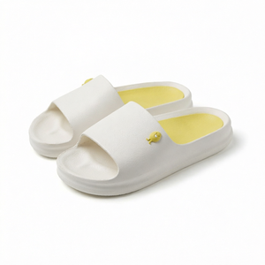 Claquettes en EVA blanches à bout ouvert, semelle souple antidérapante, sabots de salle de bain et de douche pour hommes et femmes - Product Image 1