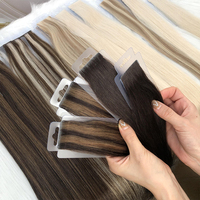 Extensions de cheveux russes Remy à double trame européenne, qualité supérieure, style ondulé naturel, trame double faite à la machine, prêtes à être expédiées