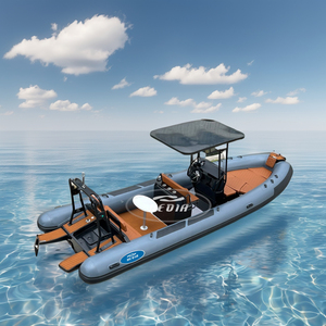 Châu Âu Orca hypalon 23ft dịu dàng nhôm hull Rib 700 nhôm thuyền thuyền thuyền đánh cá - Product Image 4