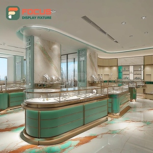 Custom Mall Jewelry Store Fixtures Polished Surface Brand Store Display Counter - Product Image 3