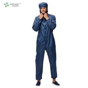 H-1109 ห้องคลีนรูมเสื้อผ้า unisex <span class=keywords><strong>esd</strong></span> จั๊มสูทป้องกันไฟฟ้าสถิตย์เสื้อผ้าทํางานป้องกันไฟฟ้าสถิตย์ - Product Image 5