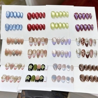 Faux Ongles à Presser Faits Main de Haute Qualité, Motif Printemps Aléatoire, Fleur 3D, Œil, Nail Art, Fournisseur d'Ongles Français – Prix de Gros