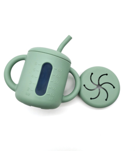 Nuevo Vaso de Entrenamiento de Silicona para Bebés de <span class=keywords><strong>6</strong></span>+ <span class=keywords><strong>Meses</strong></span>, Vaso con Pajita - Product Image 4