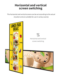 Pantalla Comercial de Alta Resolución con Marco Ultra Delgado, Kiosco Publicitario Vertical para Señalización Digital - Product Image 4