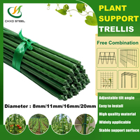 Piquet de Soutien pour Légumes de Jardin, en Acier Enduit Durable, Réutilisable, pour Plantes et Légumes