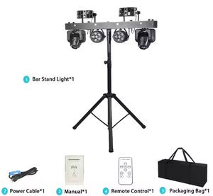 Juego de Luces Gigbar con Efectos DJ RGB, Luces de Discoteca, Equipo de Iluminación de Escenario, Cabeza Móvil, Luces LED Par para Fiestas - Product Image 6