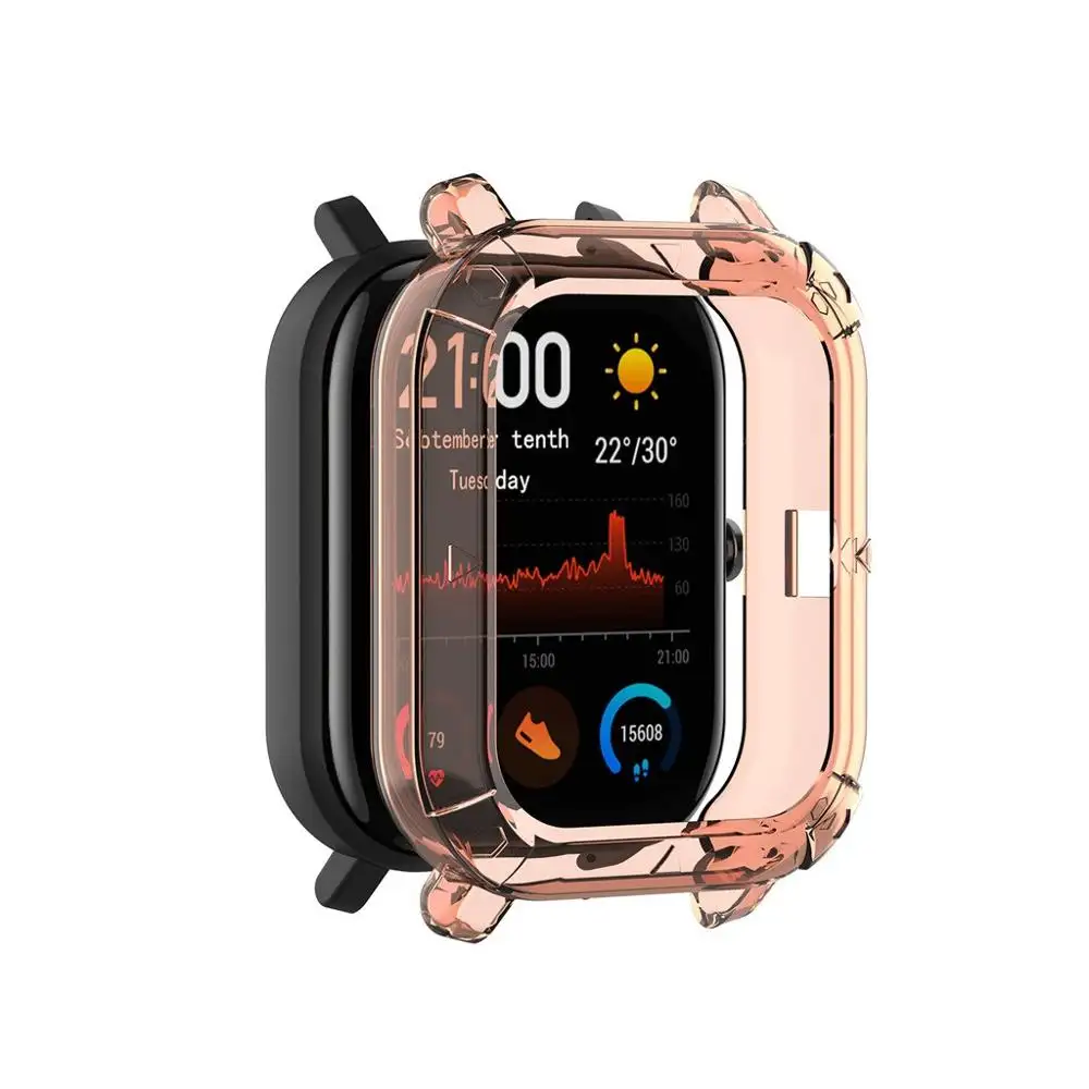 TPU Frame Bumper Cover Case Shell Protector for Huami Amazfit GTS Smart watch Protector Bracelet Protective accessories