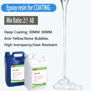 Los fabricantes producen resina epoxi de alta transparencia para moldes de silicona, resina epoxi de vertido profundo A y B para mesas de comedor de madera. - Product Image 3