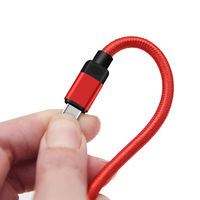 Kabel pengisian daya Super cepat, kabel Data ponsel, kawat USB C ke Tipe C