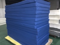 Matelas en mousse bon marché de 10cm 4 pouces Matelas de lit d'hôpital imperméable et ignifuge Matelas d'emballage en rouleau