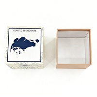 Boîtes d'expédition écologiques carrées pour bougies en forme de fleur avec gaufrage, taille et couleur personnalisées, emballage cadeau en carton imprimé