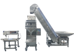 304 in acciaio inossidabile un ugello due bilance semi-automatica zolletta di zucchero/tè/cubetto di ghiaccio/macchina per il riempimento di granuli di pesatura di cibo per uccelli - Product Image 2