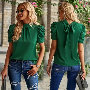 2024 New arrivals văn phòng Tops đối với phụ nữ phụ nữ Tops Áo sơ mi áo blusa de mujer moda2024 quần áo phụ nữ