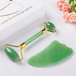 ชุดอุปกรณ์นวดหน้าด้วยหยกธรรมชาติ แกวซา โรลเลอร์  ลดเลือนริ้วรอย บำรุงผิวหน้า ยกกระชับผิวหน้า - Product Image 2