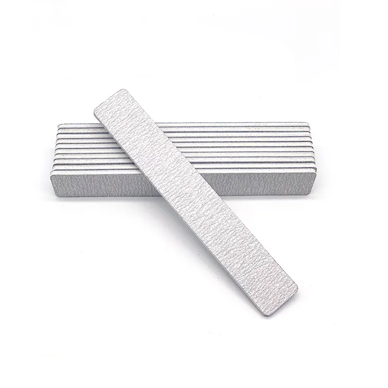 Custom nail tool disposable square zebra gray 100/180 nail file