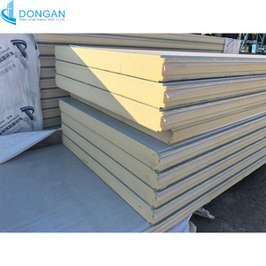 Tùy chỉnh độ dày PU PIR Sandwich Panel 50mm 75mm 100mm 150mm với <span class=keywords><strong>Polyurethane</strong></span> điền cho lạnh lưu trữ tường - Product Image 5