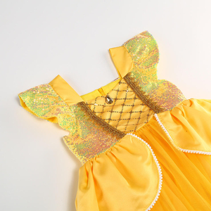 Nuevo Diseño de Disfraz de <span class=keywords><strong>Princesa</strong></span> Rapunzel con Lentejuelas para Niñas, Inspirado en Películas y Series de TV, para Halloween, Carnaval y Fiestas - Product Image 5