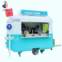 Mini camion de restauration polyvalent en acier inoxydable avec couleur et thème personnalisés pour servir des glaces, du café et des repas rapides lors d'événements