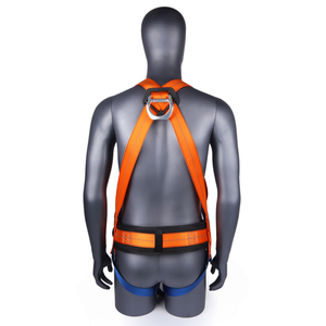 Five-Point High-Altitude Work Harness Complete Polyester Full Body <span class=keywords><strong>Safety</strong></span> Fall Protection Set Double Hook Fall Prevention - Product Image 6