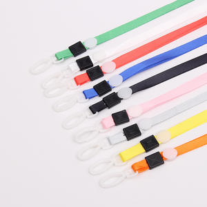 Lanière en polyester avec crochet en plastique de 1 cm pour carte d'identité, badge nominatif, travail, étudiant, exposition, accessoire automobile personnalisé - Product Image 1