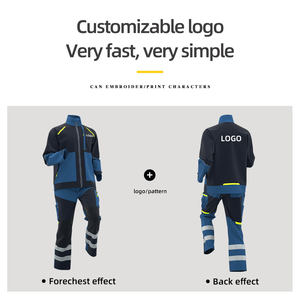 Autunno primavera inverno <span class=keywords><strong>abiti</strong></span> da lavoro anti-strappo set di sicurezza per esterni <span class=keywords><strong>abiti</strong></span> da lavoro Rip-Stop con strisce riflettenti - Product Image 3