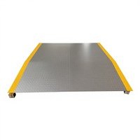 Rampe de chargement en acier robuste pour conteneurs, capacité de 10 tonnes, applicable aux restaurants et supermarchés, dimensions 2300*2230*150mm