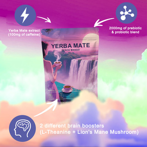 Yerba <span class=keywords><strong>Mate</strong></span> ผงชาสำเร็จรูปรสพีชมะม่วง, ผลิตภัณฑ์เสริมความงามเพิ่มพลังสมองสำหรับผู้ชายและผู้หญิงสำหรับผู้ใหญ่ - Product Image 3