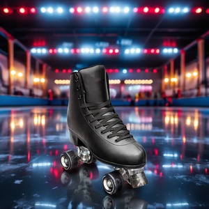 Vente chaude adulte clignotant planche à roulettes pas cher 4 roues Quad patins à roulettes pour hommes femmes avec cadre en alliage de support en aluminium - Product Image 2