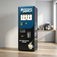 Distributeur automatique de boissons protéinées compactes en gros, mélange automatique, paiement par carte de crédit/code QR pour salle de sport, hôtel, club de fitness, libre-service
