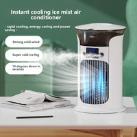 Nouveau ventilateur de brumisation portable avec chargement USB, bruit inférieur à 36 dB, 3 vitesses de vent, pour une utilisation à domicile/au bureau