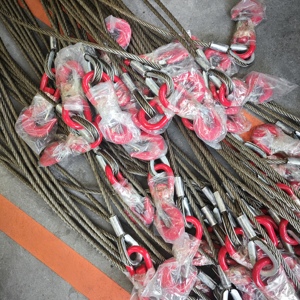 Ensemble de cordes en acier à 1/2/3/4 brins, haute résistance, de 5 à 50 tonnes, avec manilles et crochets, certifié CE, pour le levage de conteneurs offshore - Product Image 5