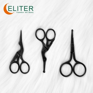 Eliter – ciseaux à cuticules professionnels en acier inoxydable noir, ciseaux pour sourcils et oiseaux, livraison rapide, offre spéciale - Product Image 3