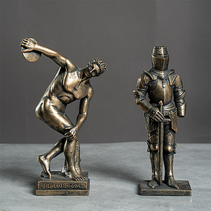 Figura de Resina del Arcángel Miguel, Pequeña Figura Abstracta de Ángel Católico, Estatua Religiosa Personalizada - Product Image 4