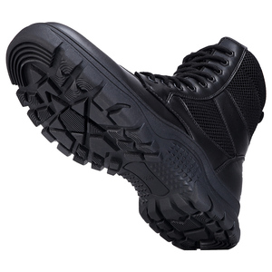 Vente chaude bottes tactiques pour hommes bottes de <span class=keywords><strong>chasse</strong></span> en maille respirante légère, chaussures pour hommes en plein air à glissière latérale - Product Image 5