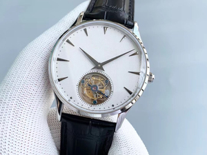 Montre mécanique tourbillon haut de gamme Shanghai, boîtier en acier inoxydable, design de luxe, montre personnalisée avec bracelet en cuir et aiguilles - Product Image 3