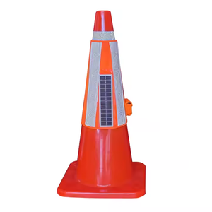 Trafik konisi ile <span class=keywords><strong>70cm</strong></span> PVC yumuşak esnek LED ışık yol güvenliği konisi - Product Image 3