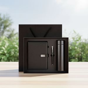 Wholesale Promotional Luxury Gifts Items Notebook Business Gift Thermos Cup Customizable Notebook Gift Set With Pen and Bottle - Product Image 4