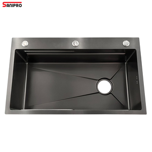 SANIPRO <span class=keywords><strong>lavabo</strong></span> de luxe fait à la main en acier inoxydable Nano Smart grand évier de <span class=keywords><strong>cuisine</strong></span> rectangulaire simple avec accessoires - Product Image 6