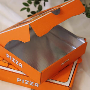14-дюймовая смазкостойкая коробка для пиццы | Безопасная для микроволновой печи и морозильной камеры | Индивидуальная печать логотипа - Product Image 6
