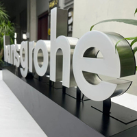 Letrero LED Personalizado con Letras de Canal Iluminadas Frontalmente, Resistente a la Intemperie, para Montaje en Pared, Letreros LED para Tiendas, Señalización Exterior para Negocios