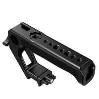 Kit de poignée supérieure universelle en alliage d'aluminium noir avec rail NATO, pince à dégagement rapide et griffe porte-accessoire pour cage de caméra et rig vidéo