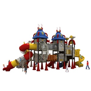 Feiyou Thương Mại Sử Dụng Rộng Rãi Lâu Đài Chủ Đề Trẻ Em Đồ Chơi Giáo Dục Trẻ Em Ngoài Trời Swing Set Sân Chơi Nhựa - Product Image 1