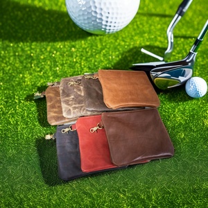 กระเป๋าใส่ลูกกอล์ฟแบบสั่งทำพิเศษ ขายส่ง กระเป๋าหนังแท้ ซิปหนัง ใส่ของมีค่าสำหรับกอล์ฟ - Product Image 5