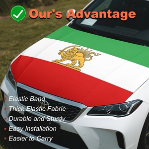 Funda para Capó de Coche con Bandera de Irán Personalizada, Diseño Persa, 120x150cm, Material Elástico de Cuatro Lados, Apta para Camionetas - Product Image 3