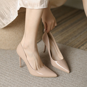 Zapatos de Tacón Bajo para Mujer, Parte Superior de PU Formal, Cierre Deslizante, Acolchados para Mayor Comodidad, Tacón de 6 cm, Tallas Grandes - Product Image 5