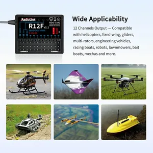 Récepteur RC Radiolink R12F V11 12 canaux 2,4 GHz, best-seller, avec <span class=keywords><strong>simulateur</strong></span> intégré, compatible avec les avions, voitures et bateaux RC. - Product Image 2