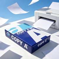 Papier de copie RuiSheng A4 double face 80g antistatique lisse sans accroc 1 rame pour impression de bureau