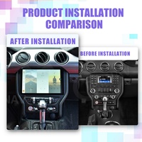 Radio para Auto de 12.1 Pulgadas para Ford Mustang 2014-2021, Android 12, Pantalla Vertical, Navegación GPS, Multimedia, Reproductor de DVD