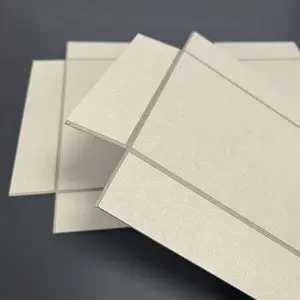 Placa duplex papelão kraft cinza branco com parte traseira cinza 20pts