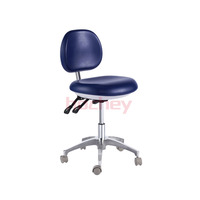 Tabouret de dentiste en cuir souple, chaise d'assistant dentaire, chaise mobile pour clinique, confortable